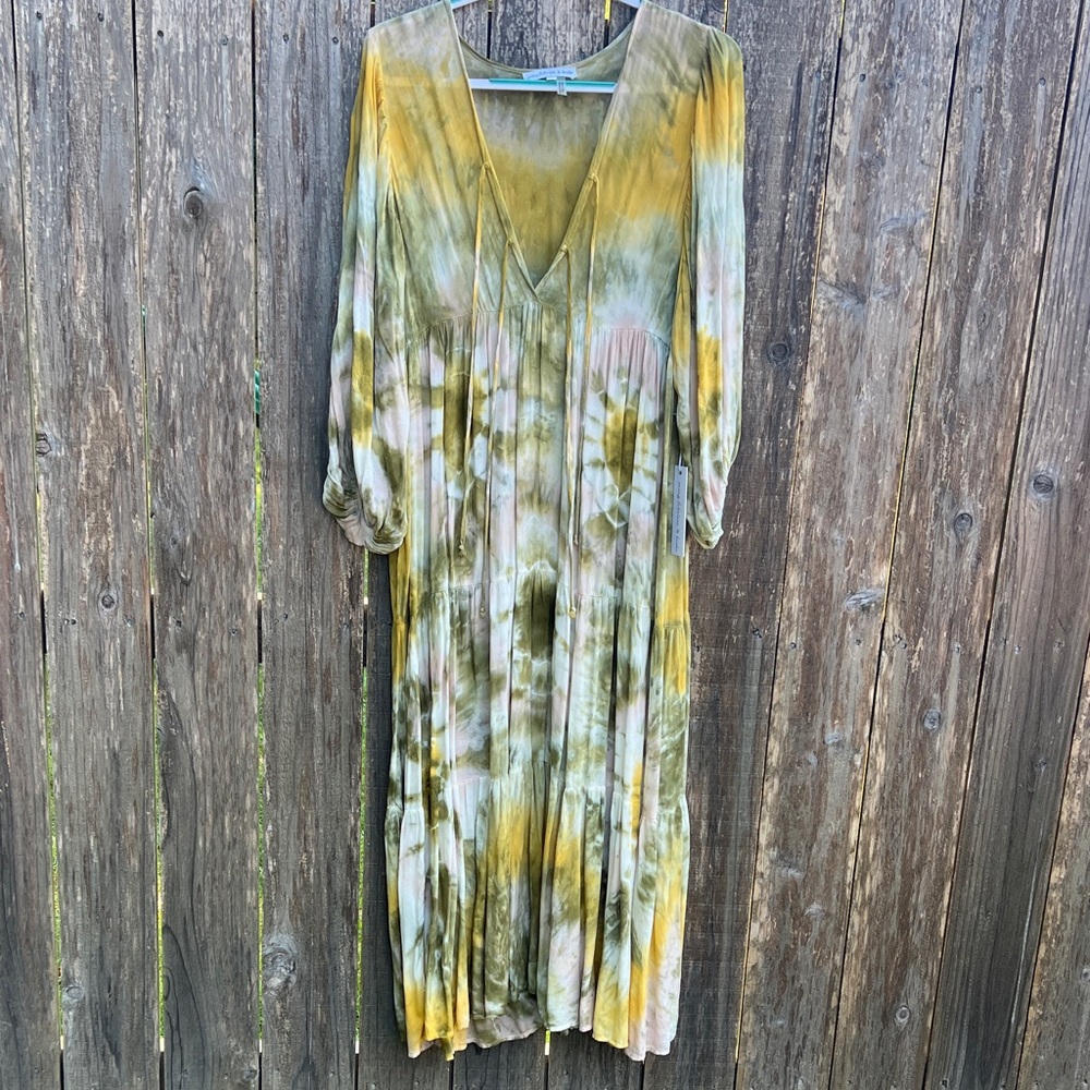 Young Fabulous & Broke Olive tie-dye dress